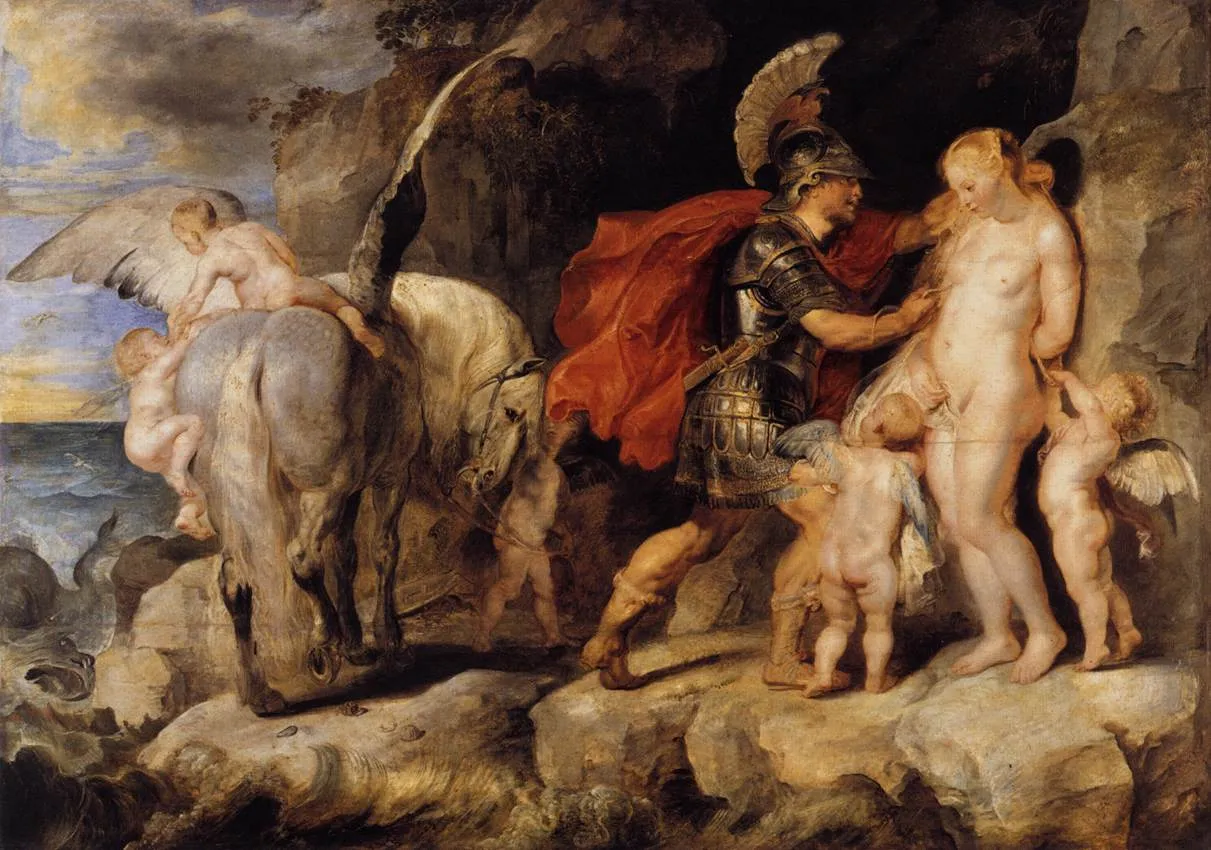 Andromède, princesse éthiopienne enchaînée