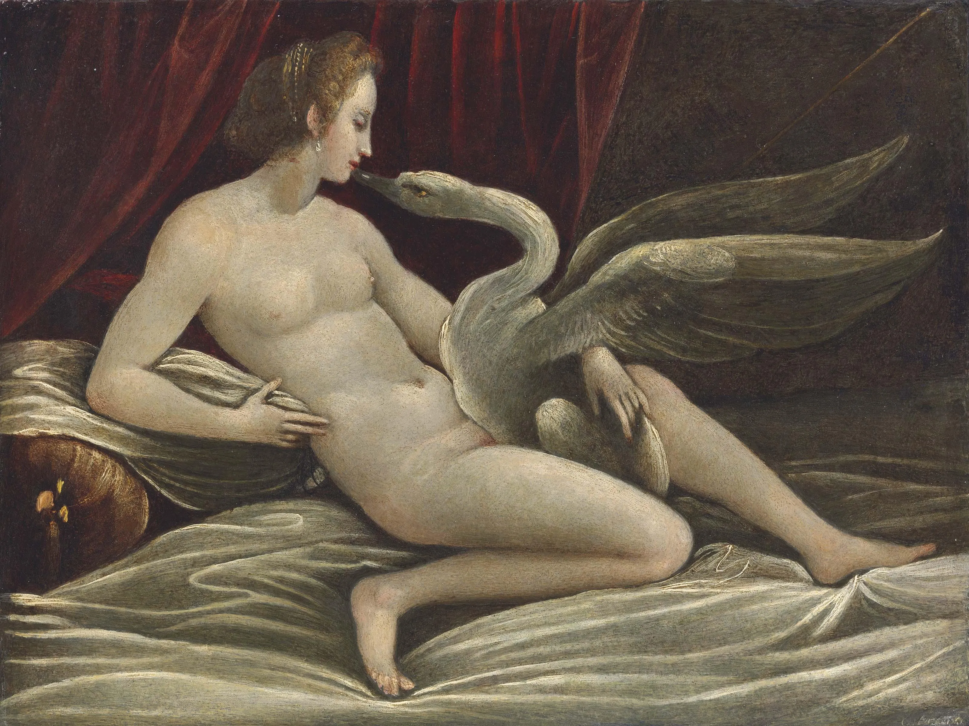 Zeus et Léda — métamorphose en cygne