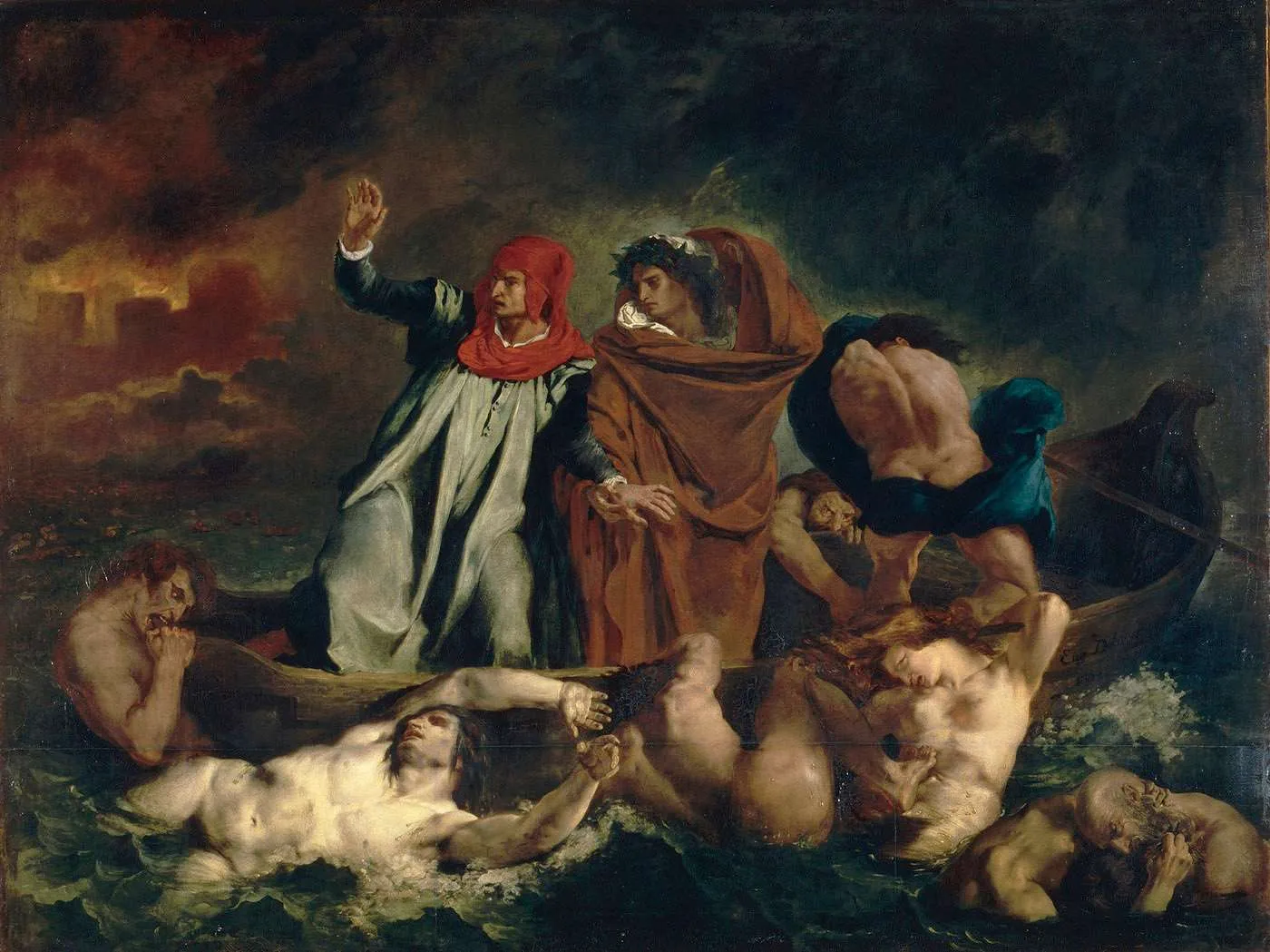 La Barque de Dante — Delacroix